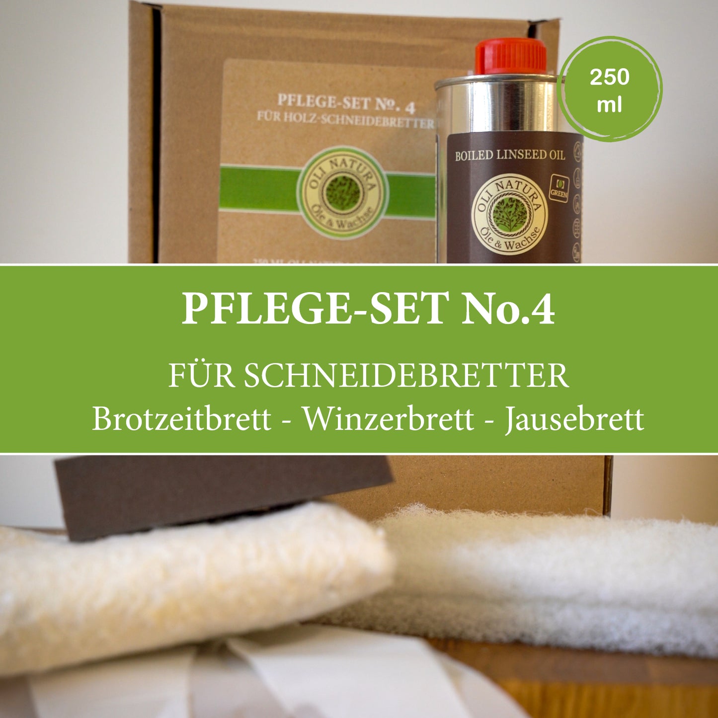 Schneidbrett Pflege / Versiegelung - Pflege-Set № 4 von Oli-NATURA